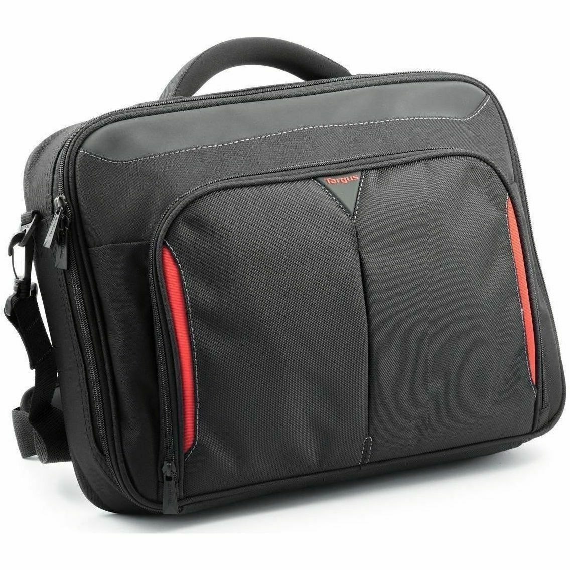 Targus Classic+ CN415EU Draagtas/-koffer (Briefcase) voor 38,1 cm (15") naar 39,6 cm (15,6") Notebook - Zwart, Rood