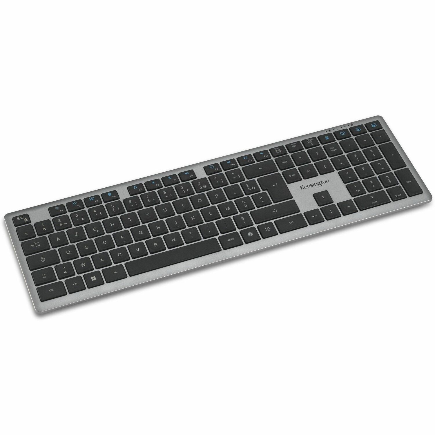 Kensington KB535 Toetsenbord - Full-size - Draadloos Verbinding - USB type A Interface - Frans - AZERTY indeling - Grijs