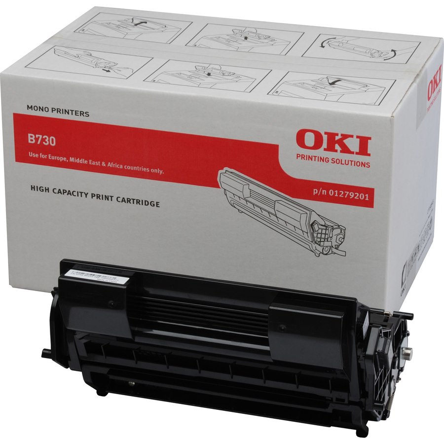 Oki 1279201 Original LED Toner Cartridge - Black - 1 Pack
