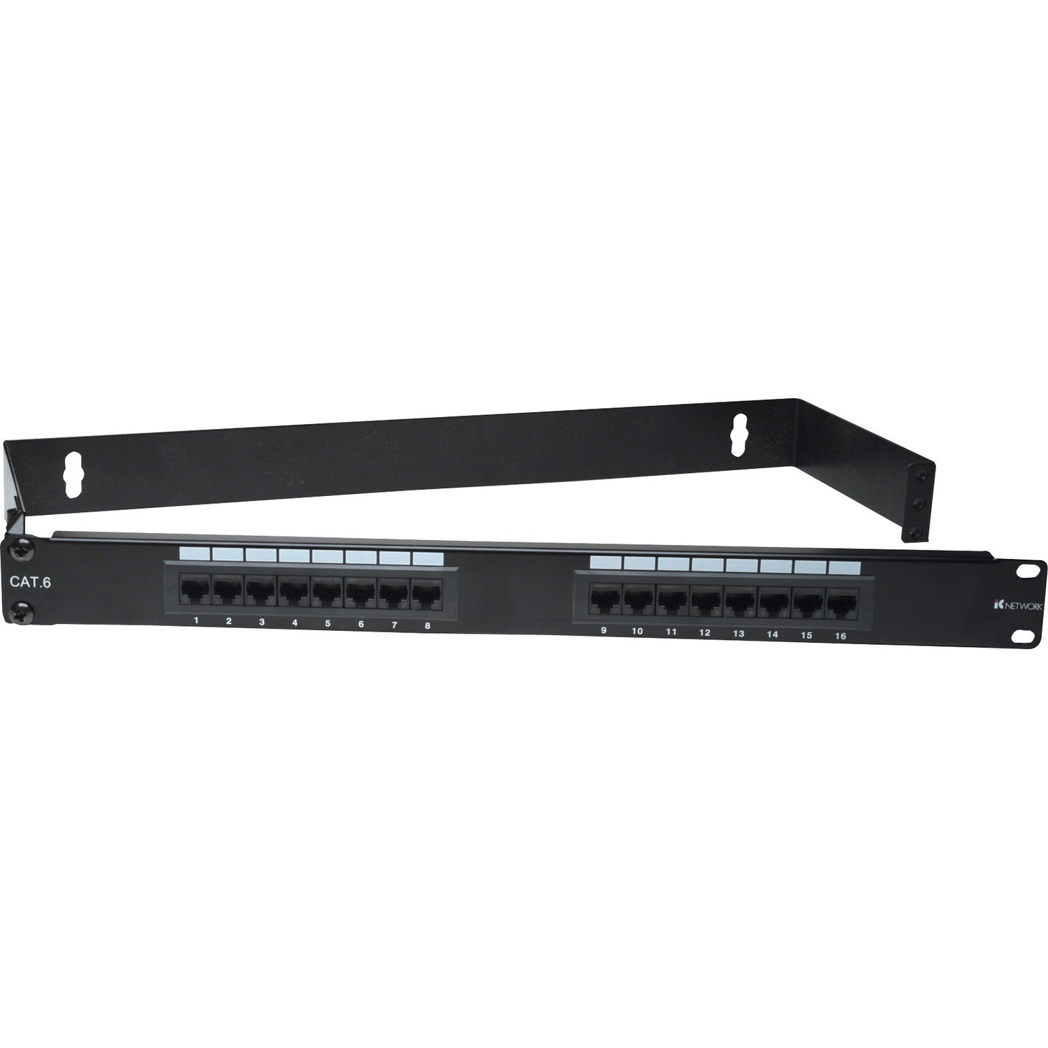 Intellinet Network Solutions 19 Inch Hinged Wall Bracket, 1U, 5 Inches Deep, Black
