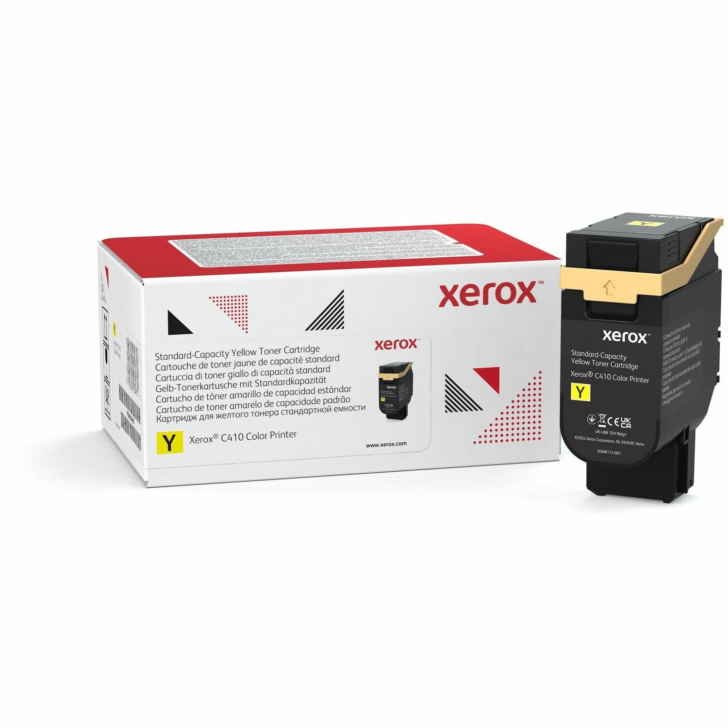 Xerox Original Standard Yield Laser Toner Cartridge - Box - Return Program - Yellow - 1 Pack