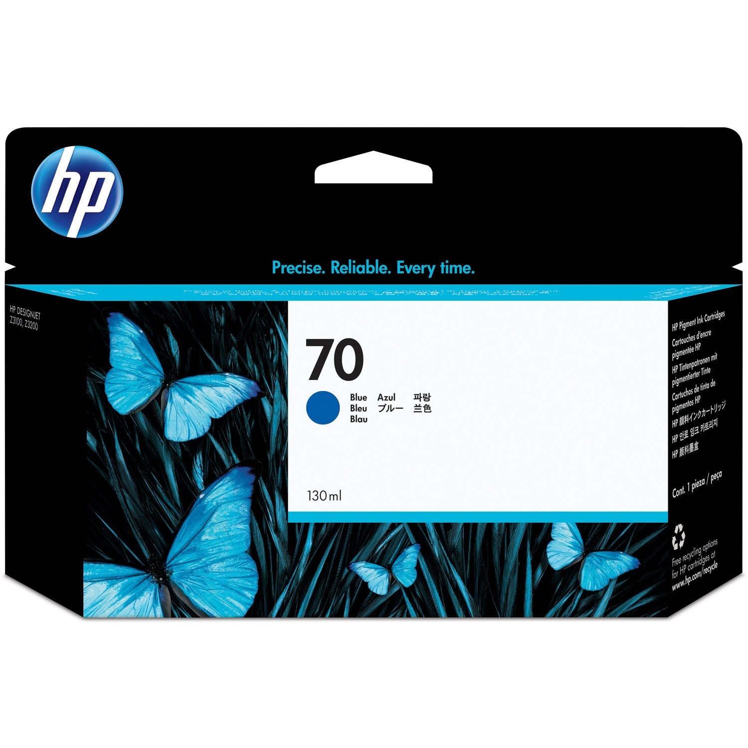 HP 70 130-ML BLUE INK CARTRIDGE - Z2100/3100/Z3200