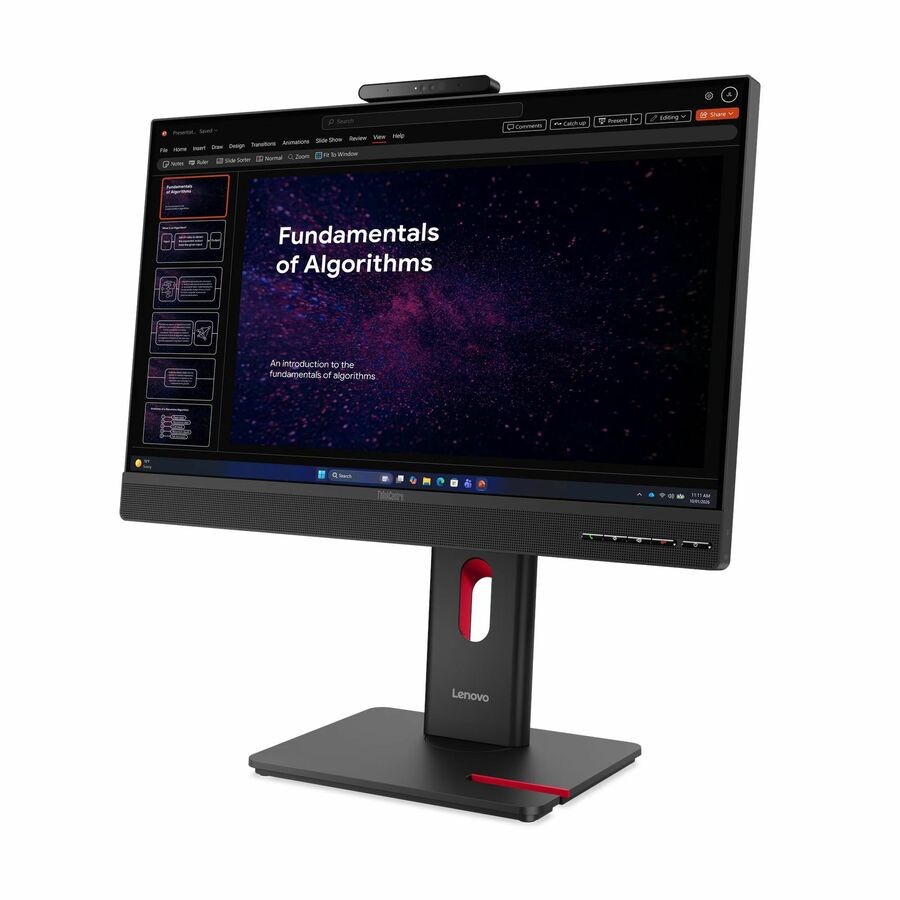 Lenovo ThinkCentre TIO24 Gen6 24,0" Klasse Webcam Full HD LED monitor - 16:9 - Eclipse zwart