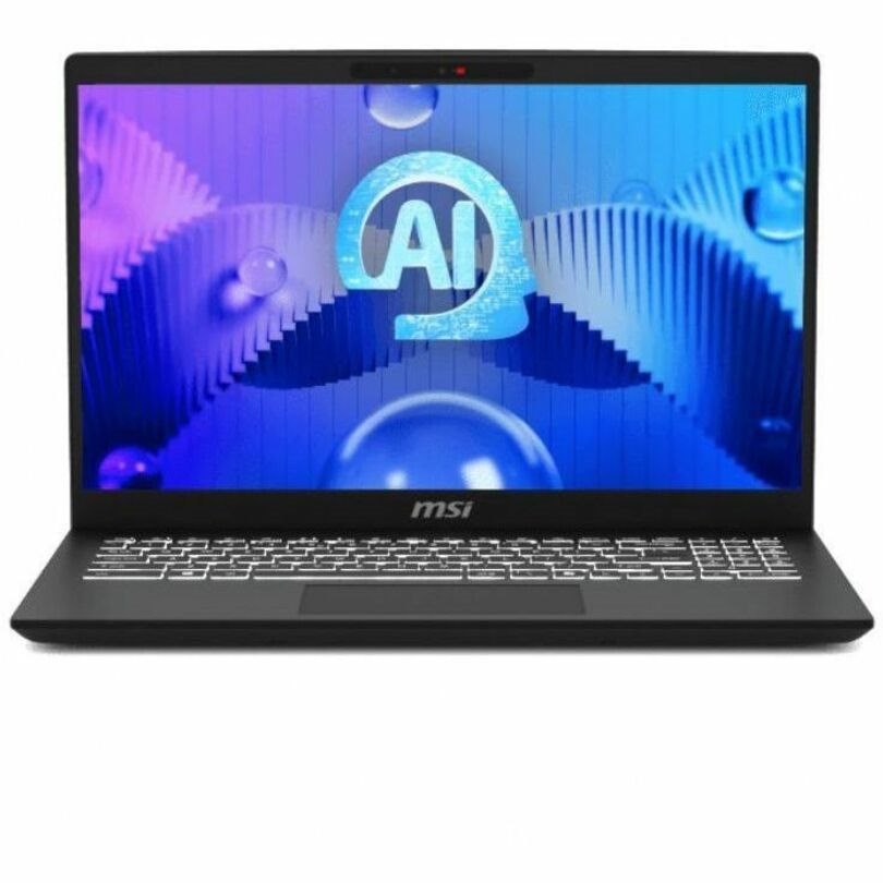 MSI Modern 15 H AI C2HM Modern 15 H AI C2HMTG-223US 15.6" Touchscreen Notebook - Full HD - 60 Hz - Intel Core Ultra 7 255H - 32 GB - 1 TB SSD - Classic Black