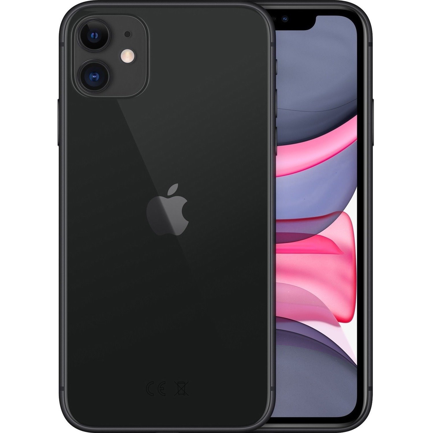 Apple iPhone 11 A2111 256 GB Smartphone - 6.1" LCD HD 1792 x 828 - Dual-core (2 Core) 2.65 GHz Quad-core (4 Core) 1.80 GHz - 4 GB RAM - iOS 14 - 4G - Black