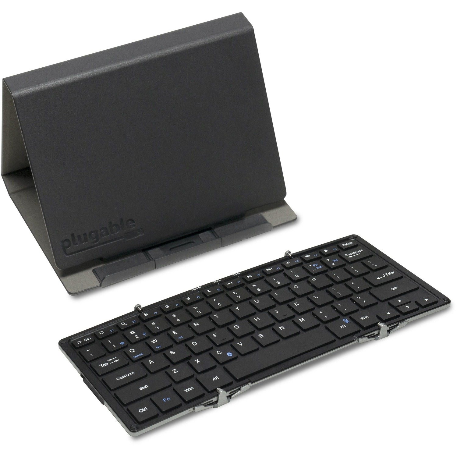 Plugable Foldable Bluetooth Keyboard Compatible with iPad, iPhones, Android, and Windows