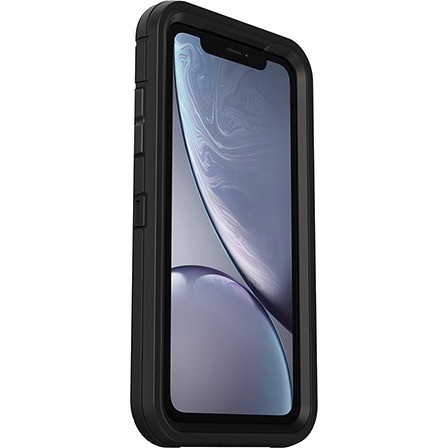 OtterBox Defender Rugged Carrying Case (Holster) Apple iPhone XR Smartphone - Black