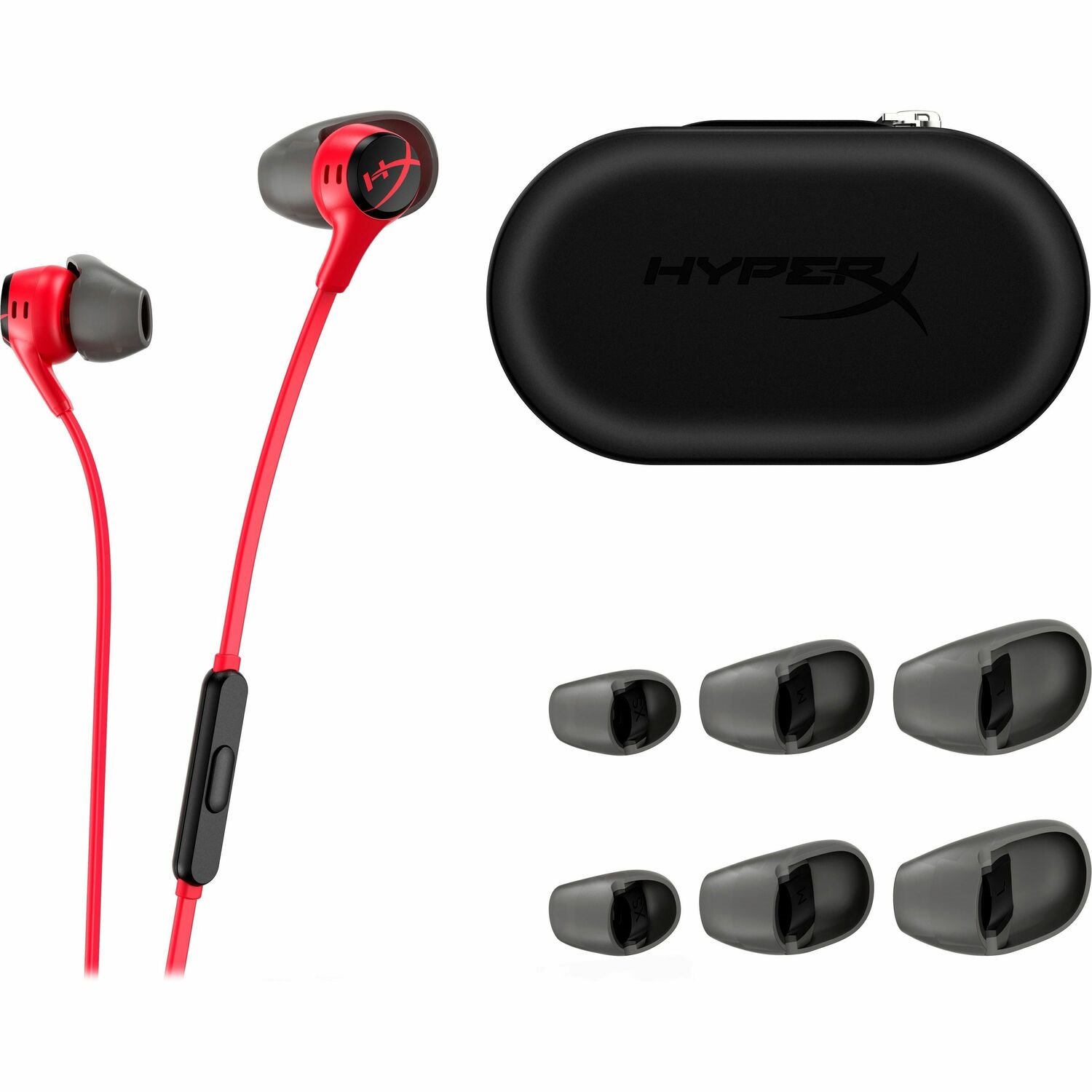 HyperX Cloud Earbuds II Wired Earbud Stereo Gaming Earset - Red