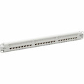Eaton Tripp Lite Series 24-Port Cat6 Patch Panel - 4PPoE Compliant, 110/Krone, 568A/B, RJ45 Ethernet, 1U Rack-Mount, White, TAA
