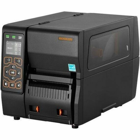Bixolon XT3-40 Government, Manufacturing, Warehouse, Logistic, Industrial Direct Thermal/Thermal Transfer Printer - Monochrome - Label/Receipt Print - Fast Ethernet - USB - USB Host - Serial - Bluetooth 5.2 - Near Field Communication (NFC) - US - With Cutter - Black