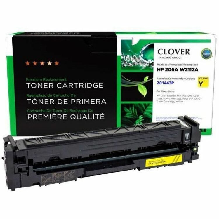 Clover Imaging Remanufactured Yellow Toner Cartridge (New Chip) for HP 206A (W2112A)