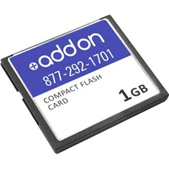 AddOn Cisco&reg; MEM-CF-256U1GB Compatible Factory Original 1GB 68-pin Compact Flash