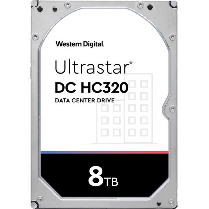 WD Ultrastar DC HC320 HUS728T8TALE6L4 8 TB Hard Drive - 3.5" Internal - SATA (SATA/600) - Conventional Magnetic Recording (CMR) Method