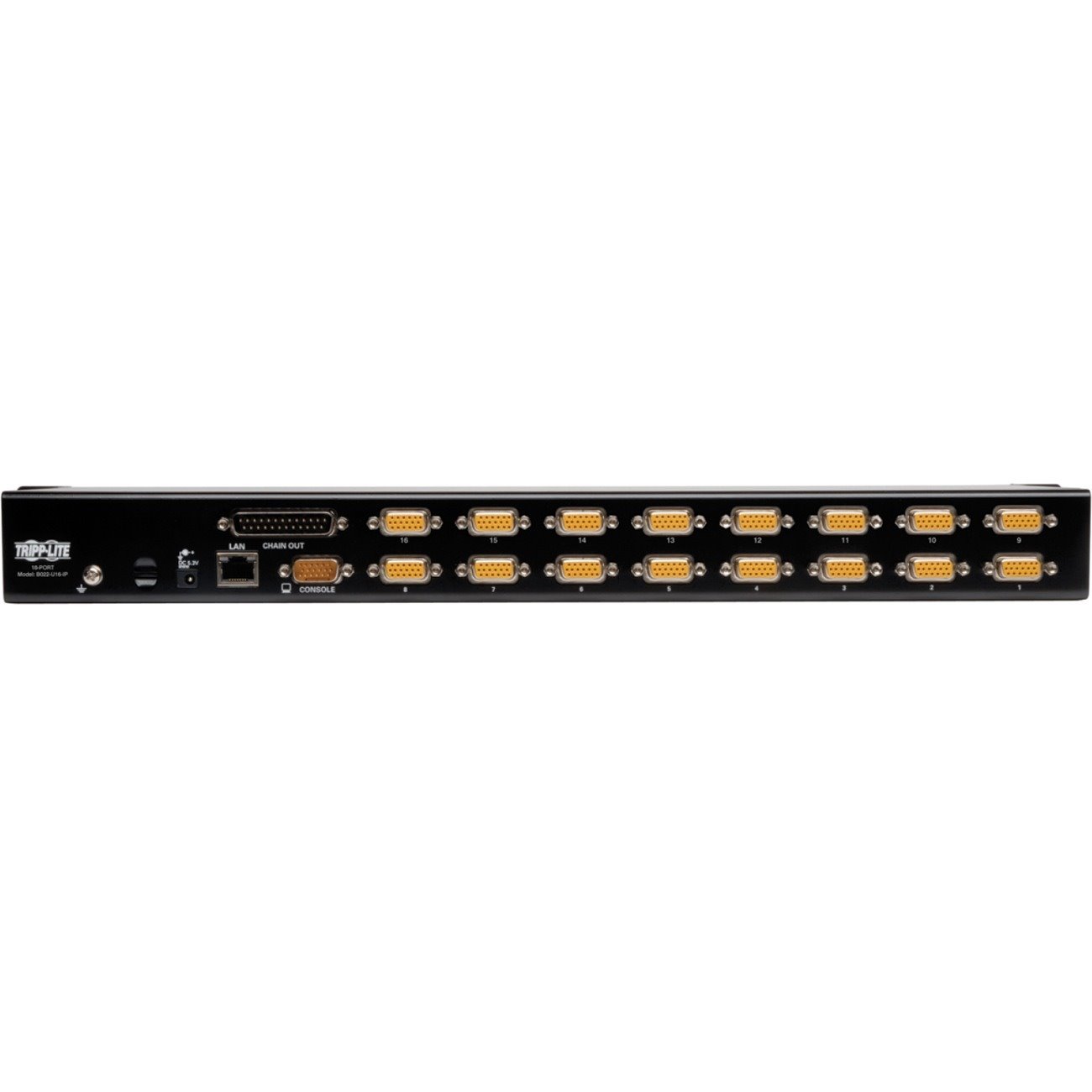 Tripp Lite by Eaton NetDirector 16-Port 1U Rack-Mount IP KVM Switch, TAA