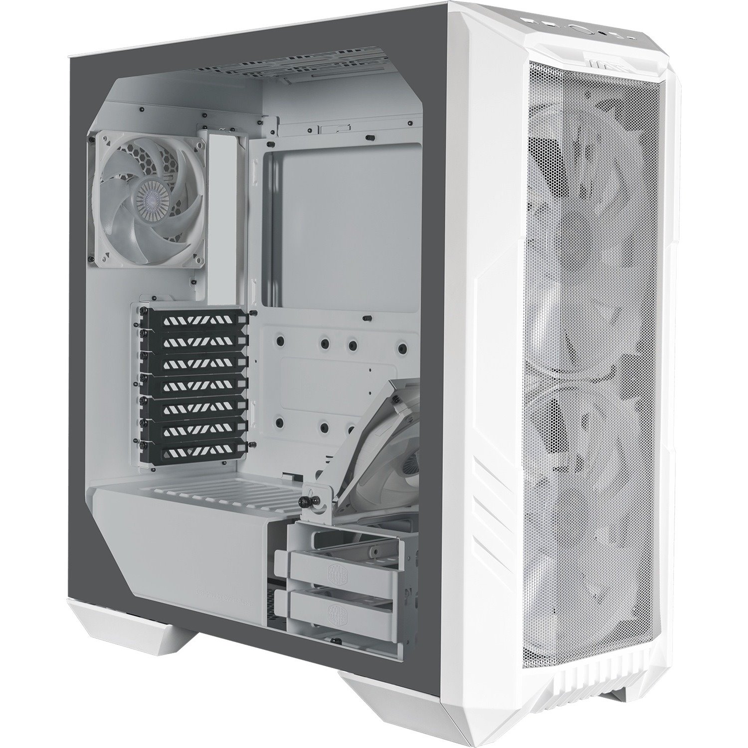 Cooler Master HAF Computer Case - ATX Motherboard Supported - Mid-tower - Steel, Mesh, Plastic, Tempered Glass - White