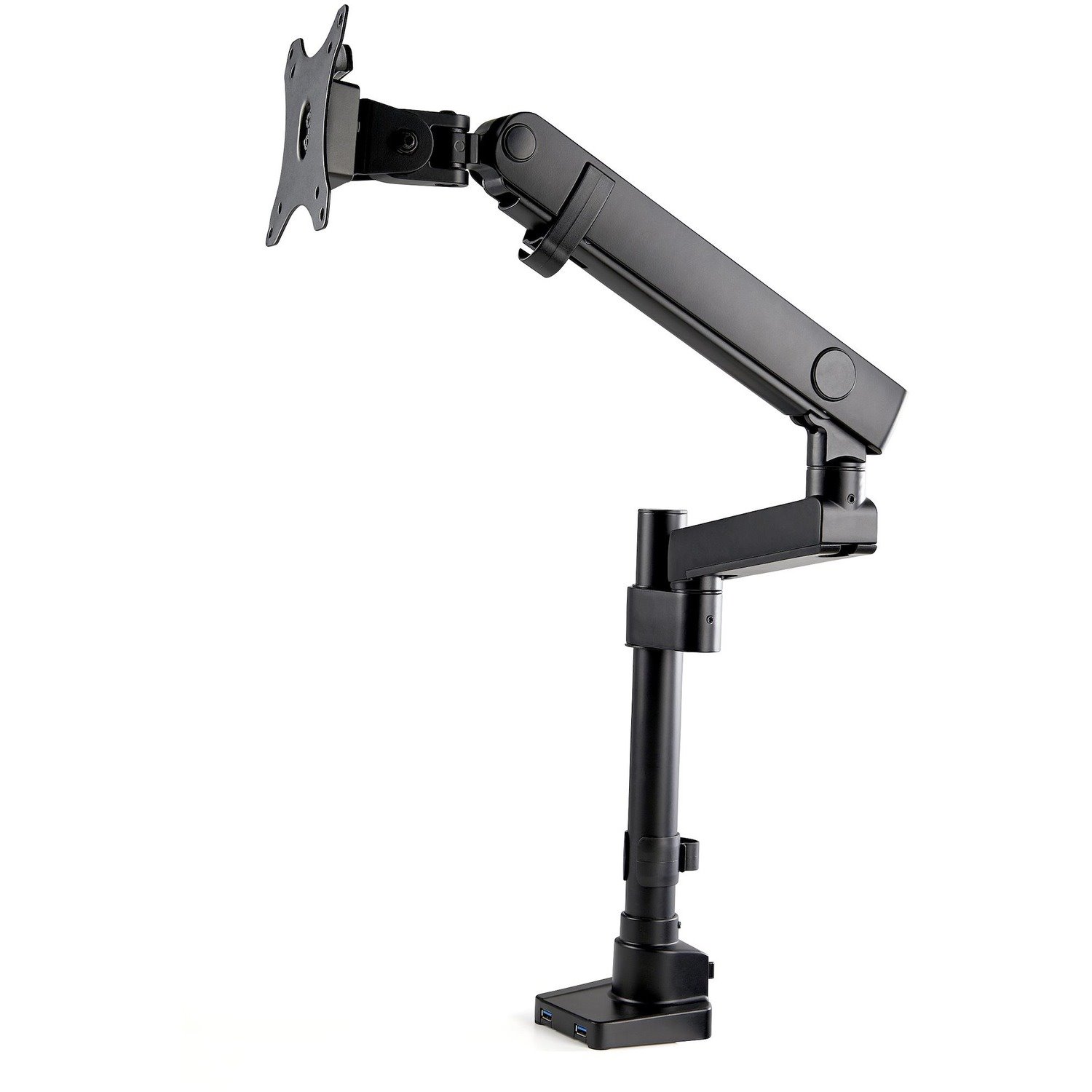 StarTech.com Desk Mount Monitor Arm with 2x USB 3.0 ports, Full Motion Monitor Mount up to 34" (17.6lb/8kg) VESA Display, C-Clamp/Grommet