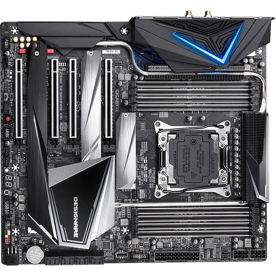 Gigabyte X299X DESIGNARE 10G Desktop Motherboard - Intel X299 Chipset - Socket R4 LGA-2066 - Intel Optane Memory Ready - Extended ATX