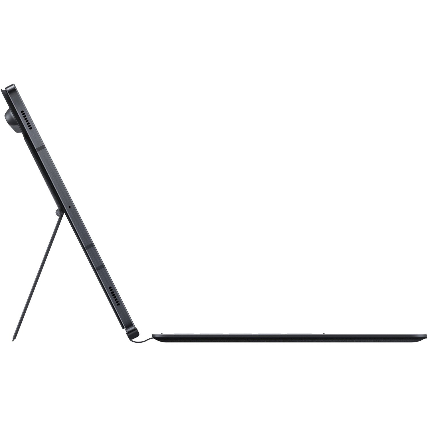 Samsung Book Cover Keyboard/Cover Case (Book Fold) Samsung Galaxy Tab S7+ Tablet - Black