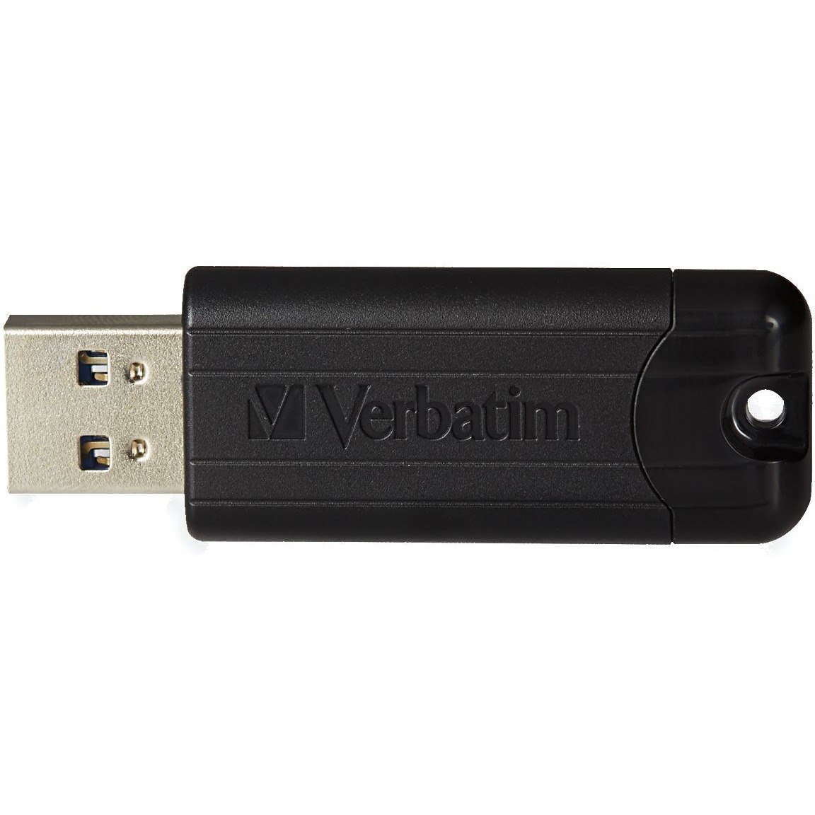 Verbatim PinStripe 256 GB USB 3.2 (Gen 1) Type A Flash Drive - Black