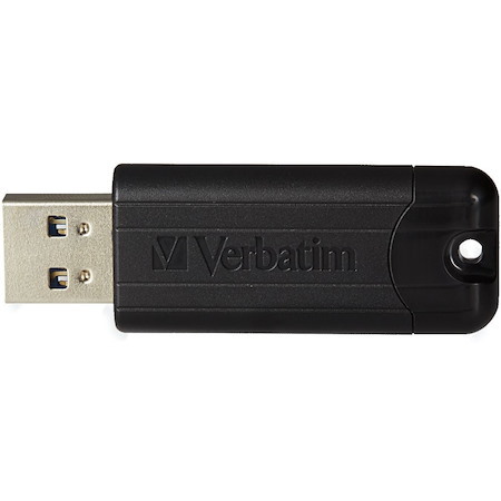 256GB PinStripe USB 3.2 Gen 1 Flash Drive - Black