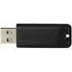 256GB PinStripe USB 3.2 Gen 1 Flash Drive - Black
