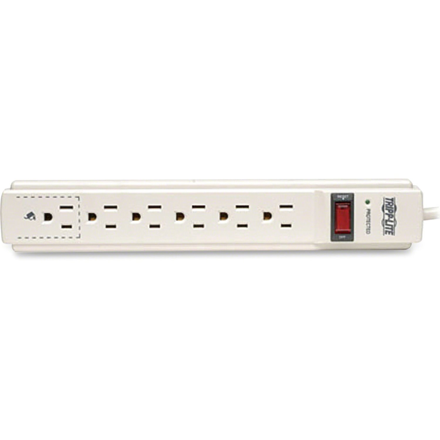 Eaton Tripp Lite Series Protect It! 6-Outlet Surge Protector, 4 ft. (1.22 m) Cord, 790 Joules, Tel/Fax/Modem Protection