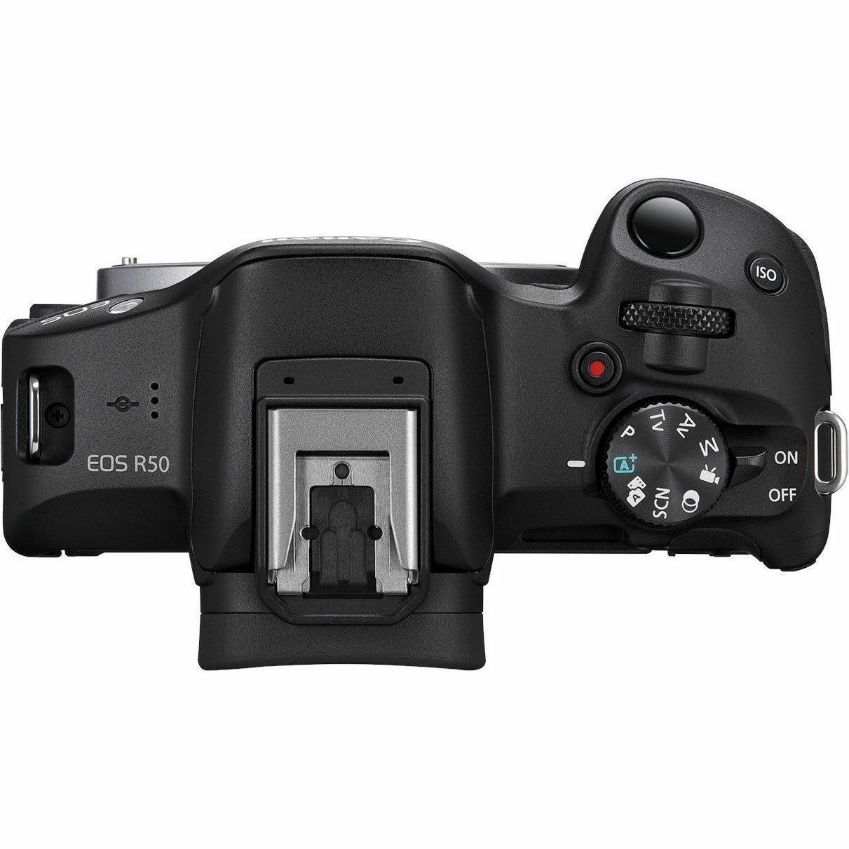 Canon EOS R50 24.2 Megapixel Mirrorless Camera with Lens - 0.71" - 1.77"