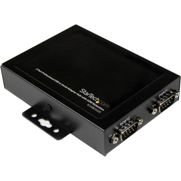 StarTech.com USB to Serial Adapter &acirc;&euro;" 2 Port &acirc;&euro;" Wall Mount &acirc;&euro;" COM Port Retention &acirc;&euro;" Texas Instruments &acirc;&euro;" USB to Serial RS232 Adapter