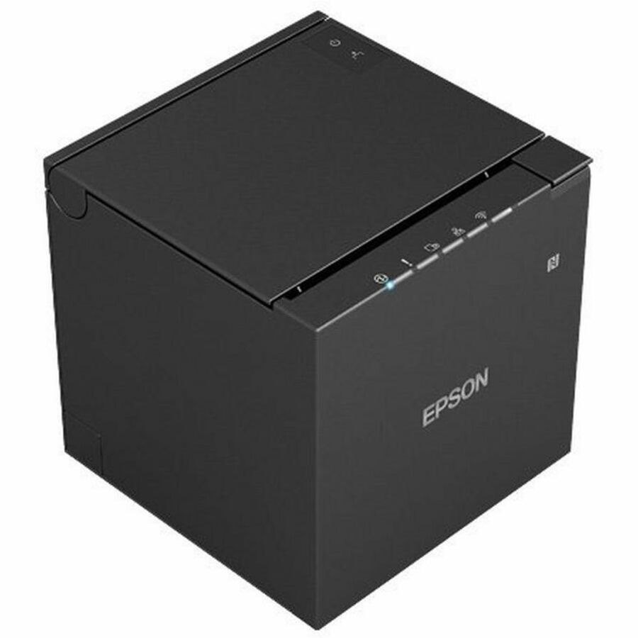 Epson TM-m30III (112) Mobile, Restaurant Direct Thermal Printer - Monochrome - Receipt Print - Fast Ethernet - USB - USB Host - IEEE 802.11a/b/g/n/ac Wireless LAN - Near Field Communication (NFC) - With Cutter - Black