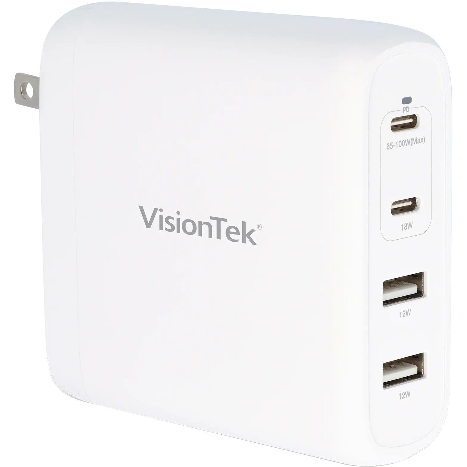 VisionTek 100W GaN II Power Adapter - 4 Port