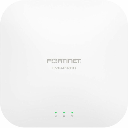 Fortinet FortiAP FAP-431G Tri Band Wi-Fi 6E IEEE 802.11 a/b/e/g/h/i/j/k/n/r/v/ac/ax 8.16 Gbit/s Wireless Access Point - Indoor