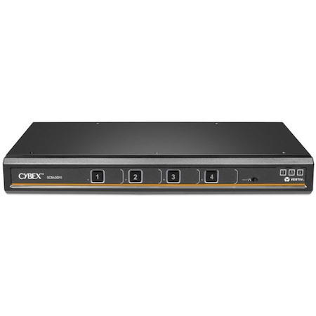 Vertiv Avocent Cybex SC800 Secure Desktop KVM Switch, Single Head Monitor, 4 Port, Touch Screen Support, NIAP V4.0, TAA Compliant (SC840DVI-400)