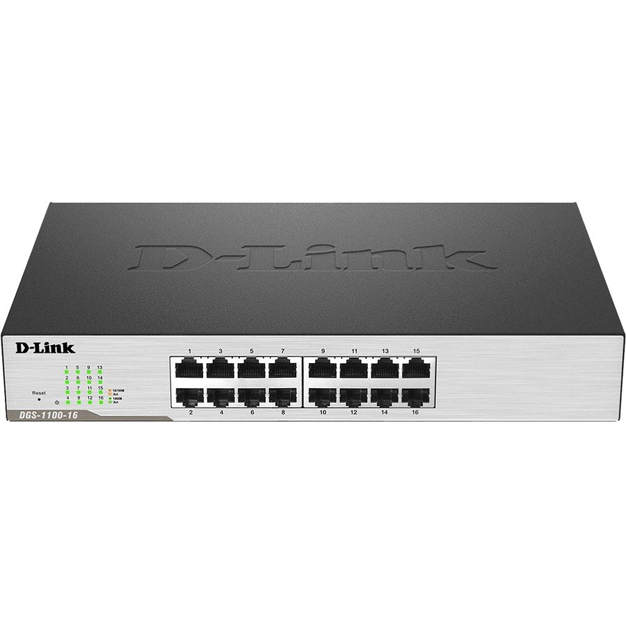 D-Link DGS-1100-16 16 Ports Manageable Ethernet Switch - 10/100/1000Base-T