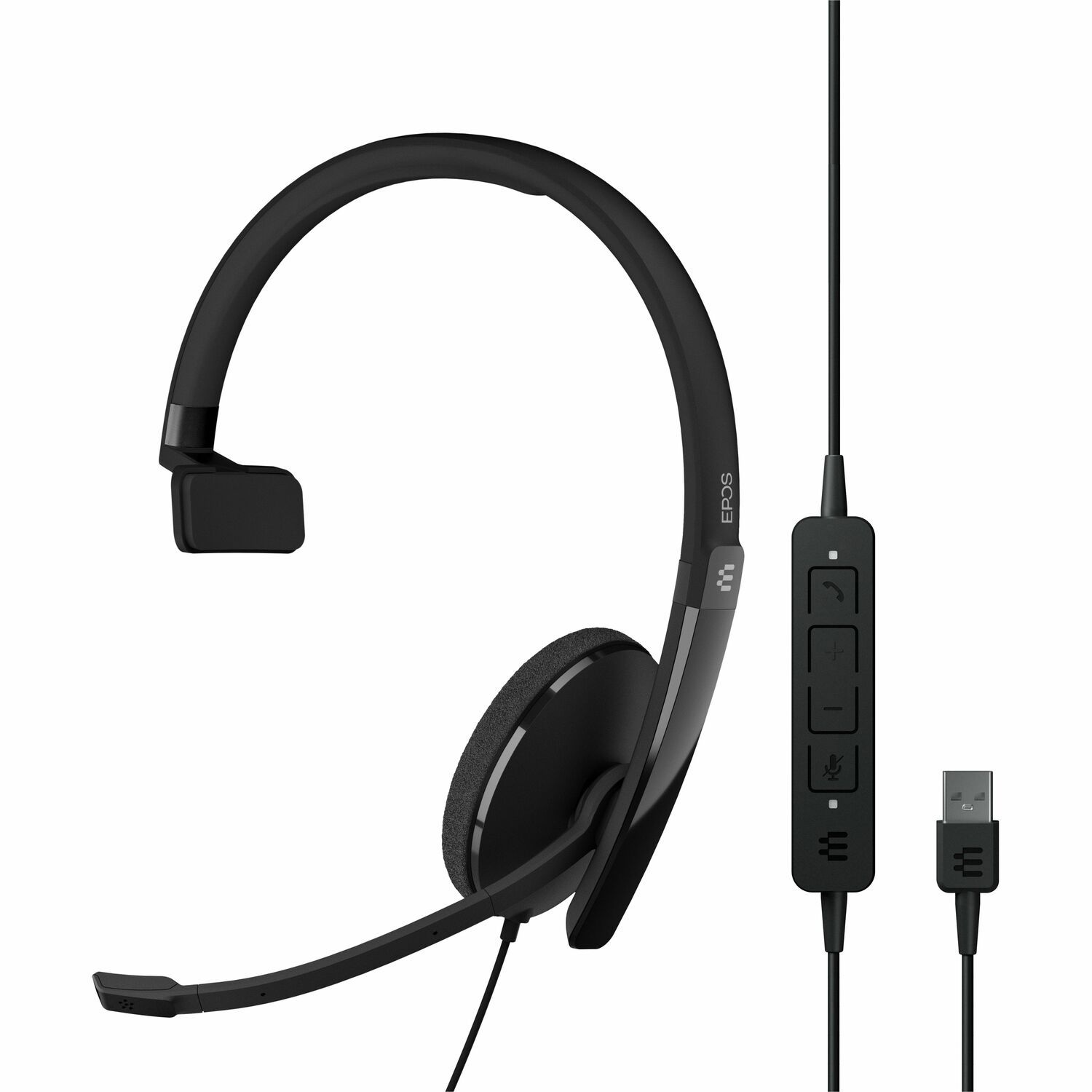 Epos Adapt 130 Usb Ii - Headset - Op Oor - Met Bekabeling - Usb - Zwart - Geoptimaliseerd Voor Uc