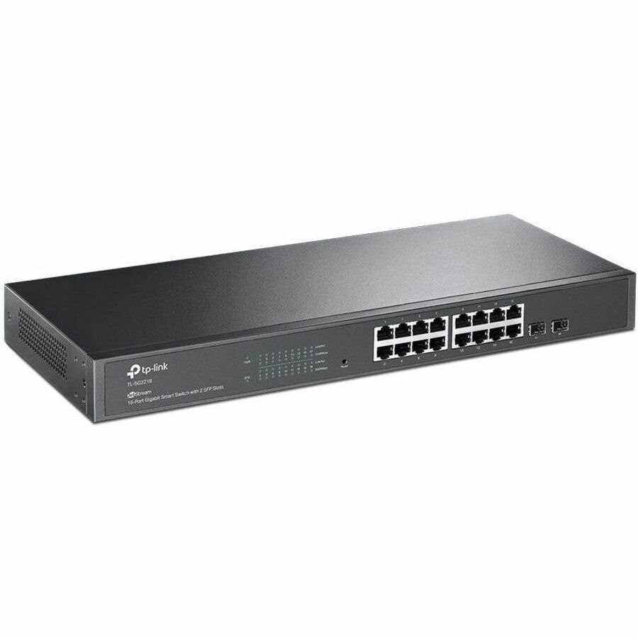 Tp-Link 16-Port Managed Gigabit Switch, GbE(16), SFP(2), 5YR WTY