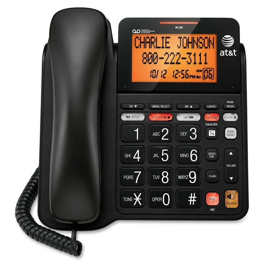 AT&T CL4940 Standard Phone - Black