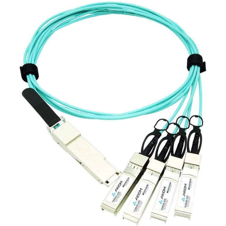 Axiom 100GBASE-AOC QSFP28 to 4 SFP28 Active Optical Cable Extreme Compatible 20m
