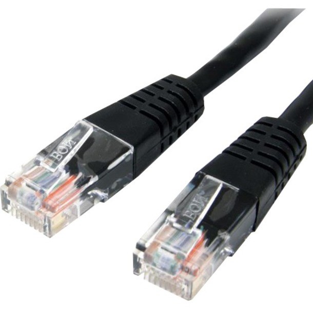 StarTech.com 50 ft Black Molded Cat5e UTP Patch Cable