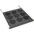 Eaton Tripp Lite Series Fan Tray for 19 in. Racks - 1U, 9 120V High-Performance Fans, 864 CFM, C14 Inlet