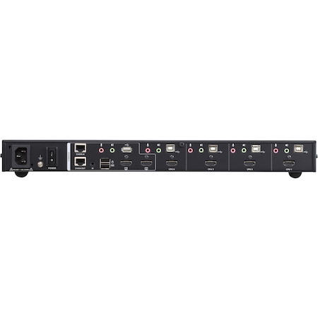 ATEN CM1284 4-Port USB HDMI Multi-View KVMP Switch-TAA Compliant