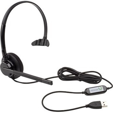Nuance Dragon HS-GEN-25 Wired Over-the-head Mono Headset - Black