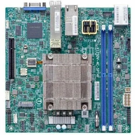 Supermicro X12SDV-10C-SPT4F Server Motherboard - Intel Chipset - Socket BGA-2227 - Mini ITX