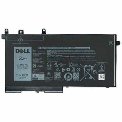 Dell Battery - 3-cell Lithium Ion (Li-Ion) - 1