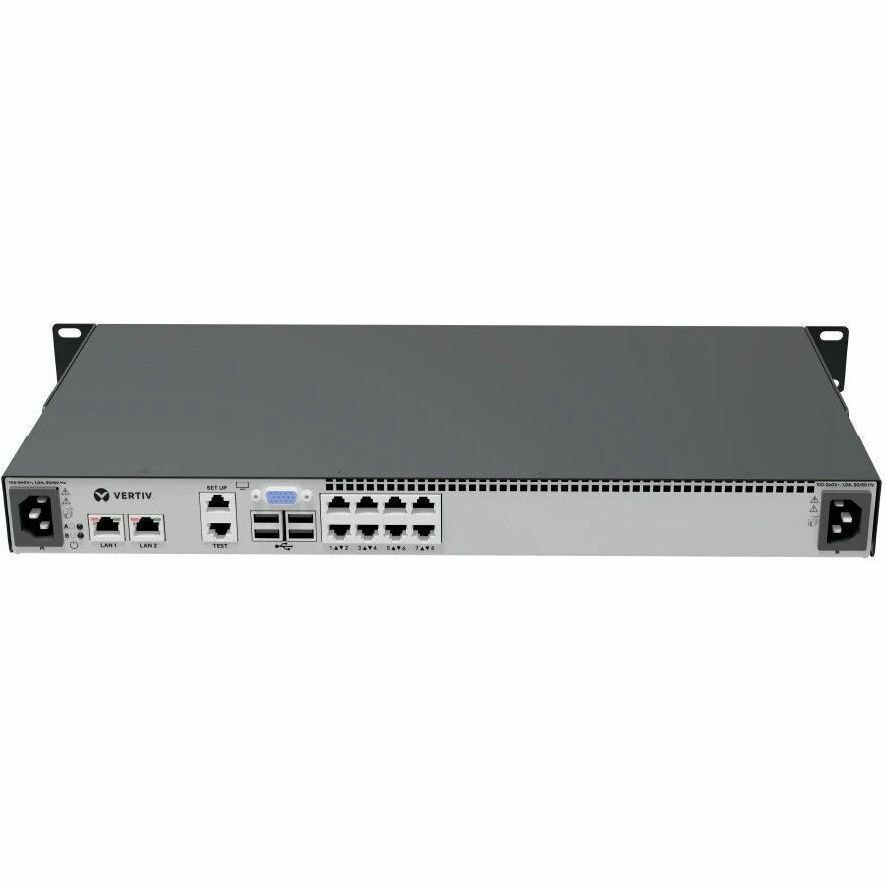 Vertiv Avocent MergePoint Unity 2 MPU2-108DAC-400, Enterprise KVM-over-IP Switch, 8-Port, 1 Digital Path, Advanced Security, IT Remote Access, 1U