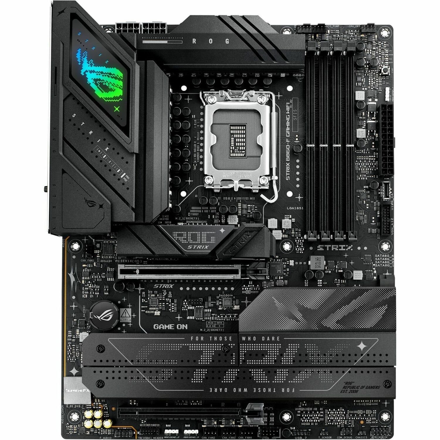 Asus ROG Strix B860-F GAMING WIFI Gaming Desktop Motherboard - Intel B860 Chipset - Socket LGA-1851 - ATX