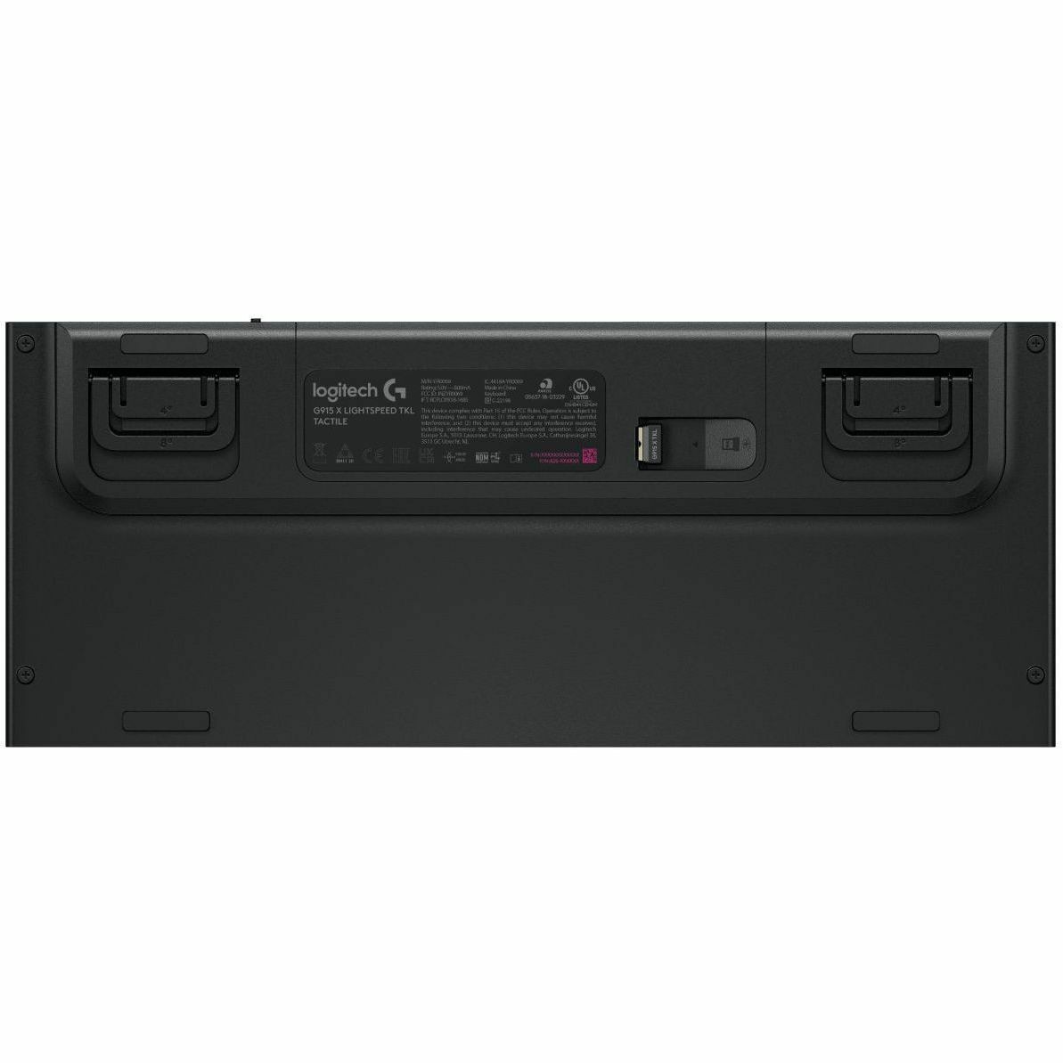 Logitech G G915 X LIGHTSPEED TKL Gaming-toetsenbord - Bedraad/draadloos Verbinding - USB Type C Interface - RGB LED - Frans - AZERTY indeling - Zwart