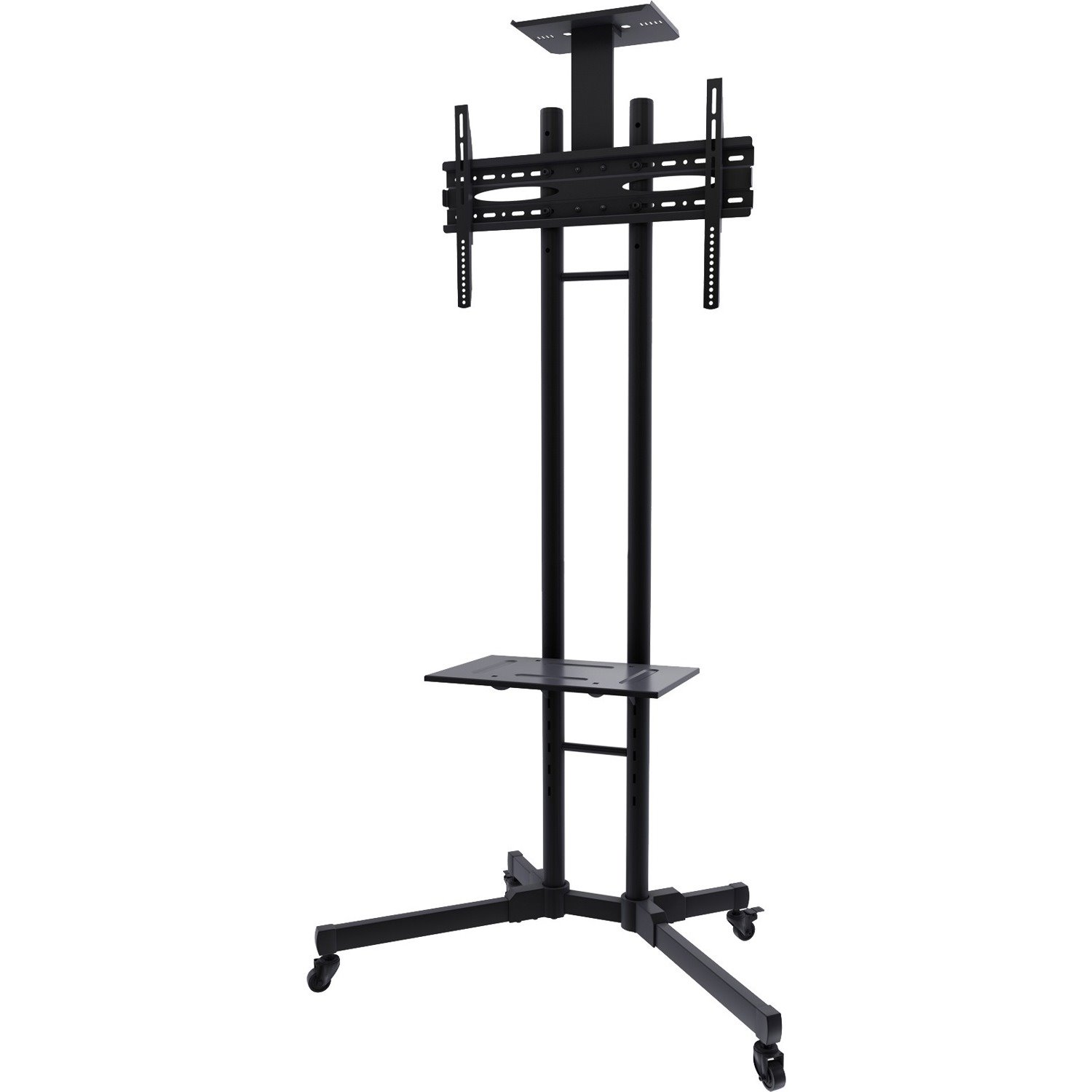 Newstar Mobile Monitor/TV Floor Stand for 32-55" screen, Height Adjustable - Black