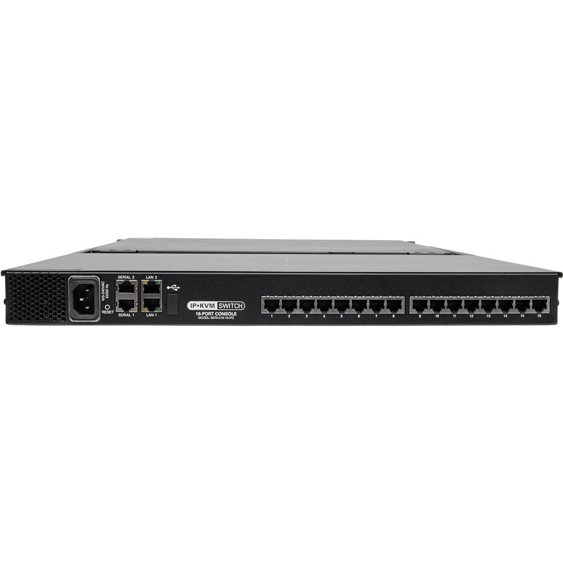 Eaton Tripp Lite Series NetCommander 16-Port Cat5 KVM over IP Switch - 19 in. LCD, 2 Remote + 1 Local User, 1U Rack-Mount, TAA