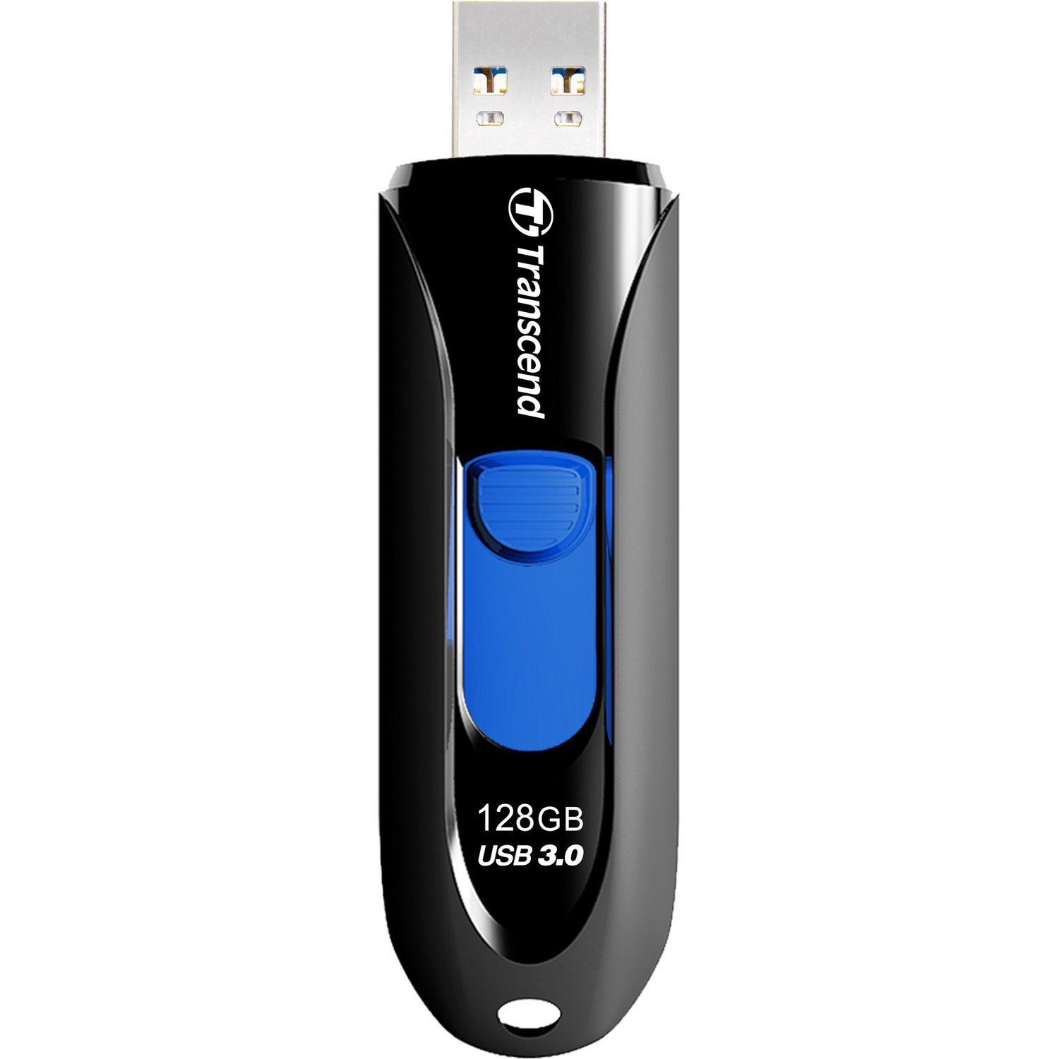 Transcend JetFlash 790 128 GB USB 3.0 Flash Drive - Black, Blue