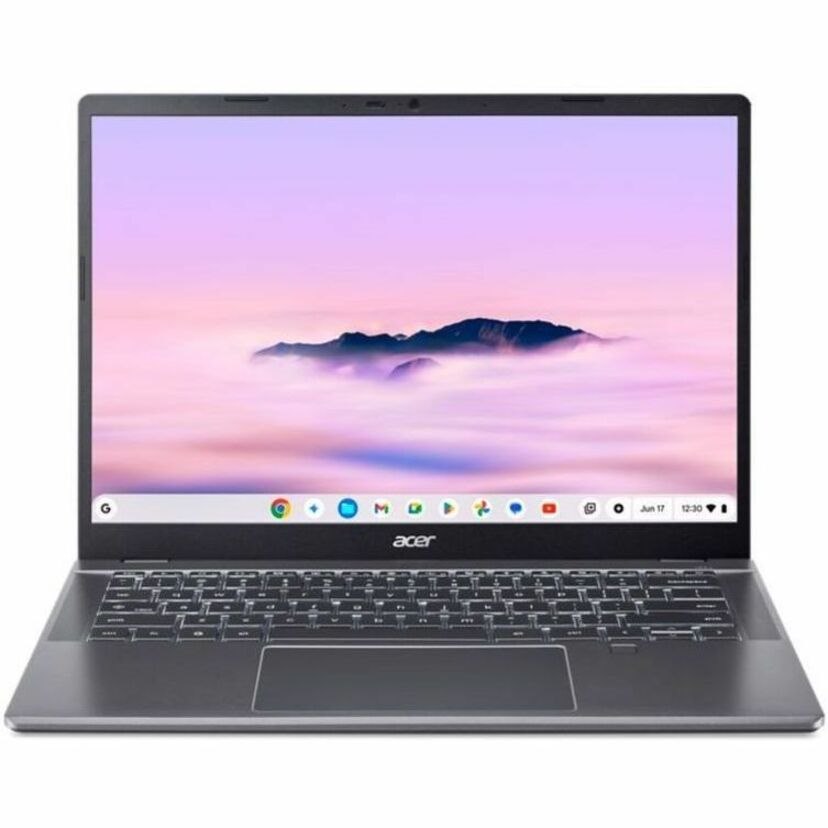 Acer Chromebook Plus 514 CBE594-2-TCO CBE594-2-TCO-340Q 35.6 cm (14") Chromebook - WUXGA - 60 Hz - Intel Core 3 100U - 8 GB - 256 GB SSD - English (UK) Keyboard - Iron